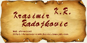 Krasimir Radojković vizit kartica